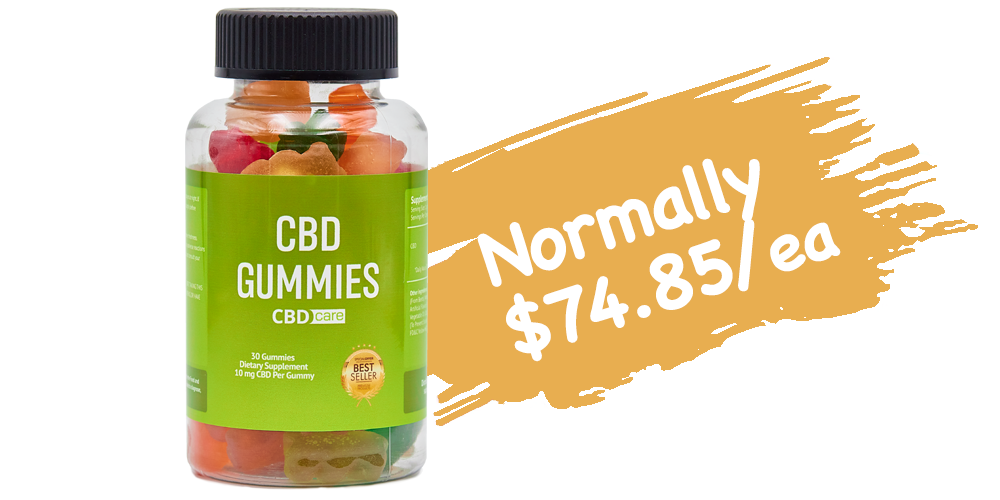 Single bottle of Bliss Gummies price tag